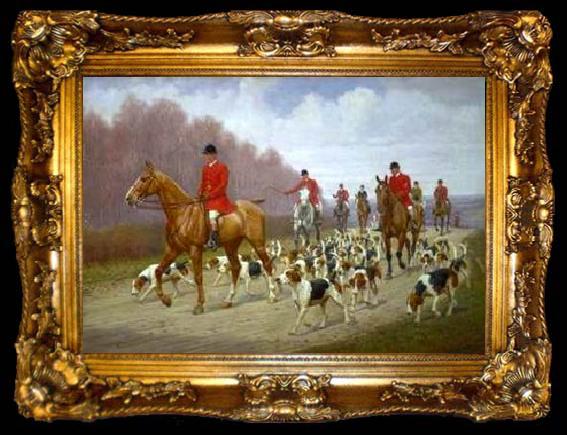 framed  unknow artist Classical hunting fox, Equestrian and Beautiful Horses, 176., ta009-2